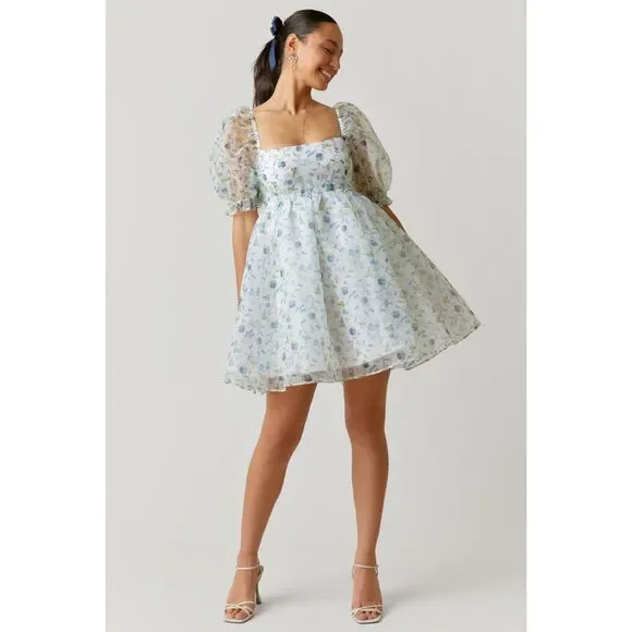 green emerald velvet dress Francesca Linen Mini Dress White
